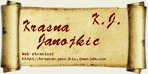 Krasna Janojkić vizit kartica
